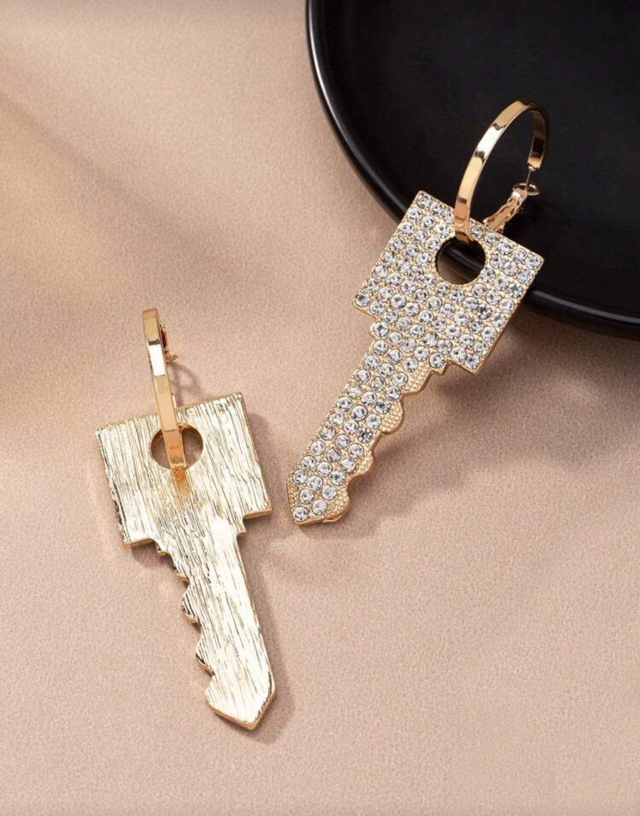 Sparkle Key Earrings