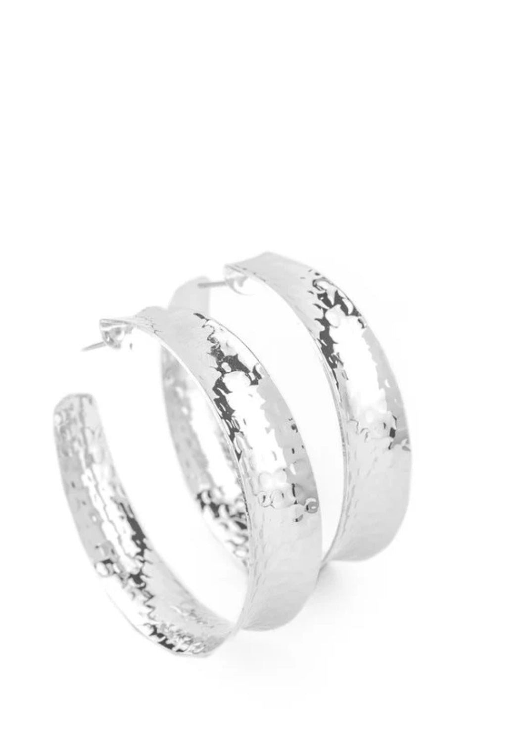 Fearlessly Flared Earrings - Silver