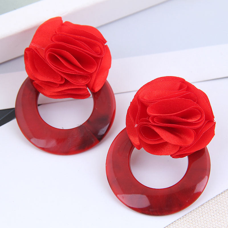 Wild Rose Acrylic Earrings