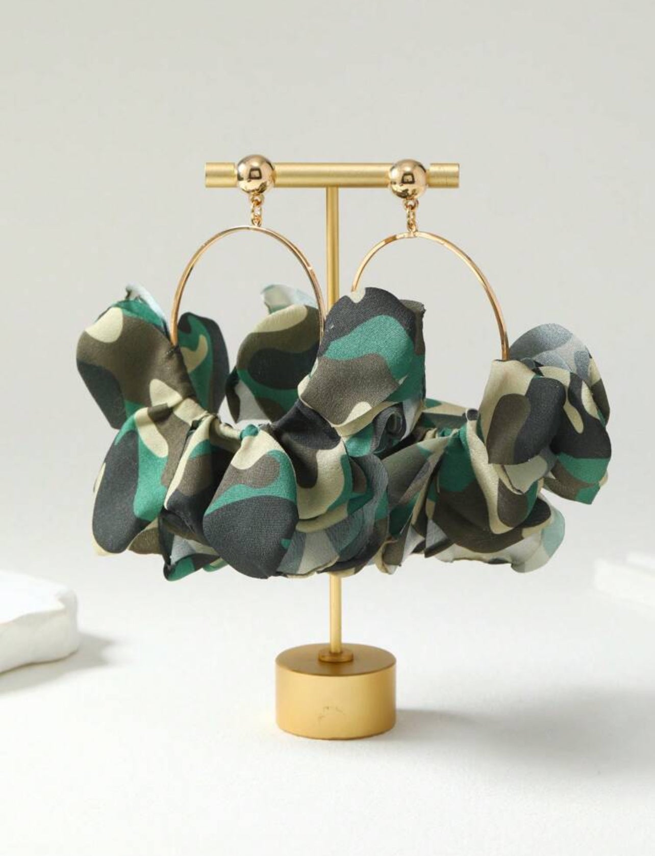 Camo Full Hoop Earrings
