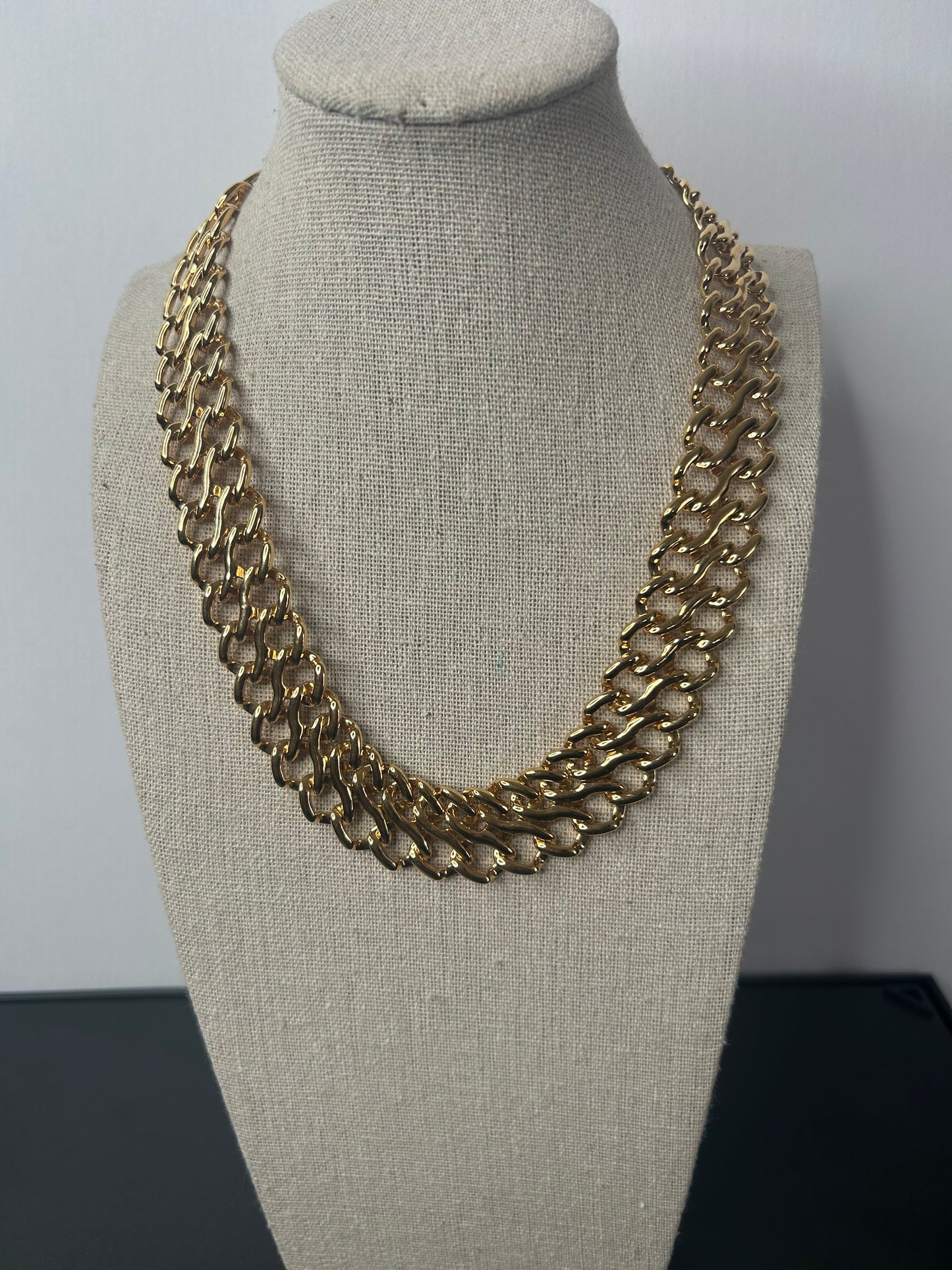Double Chain Link Necklace