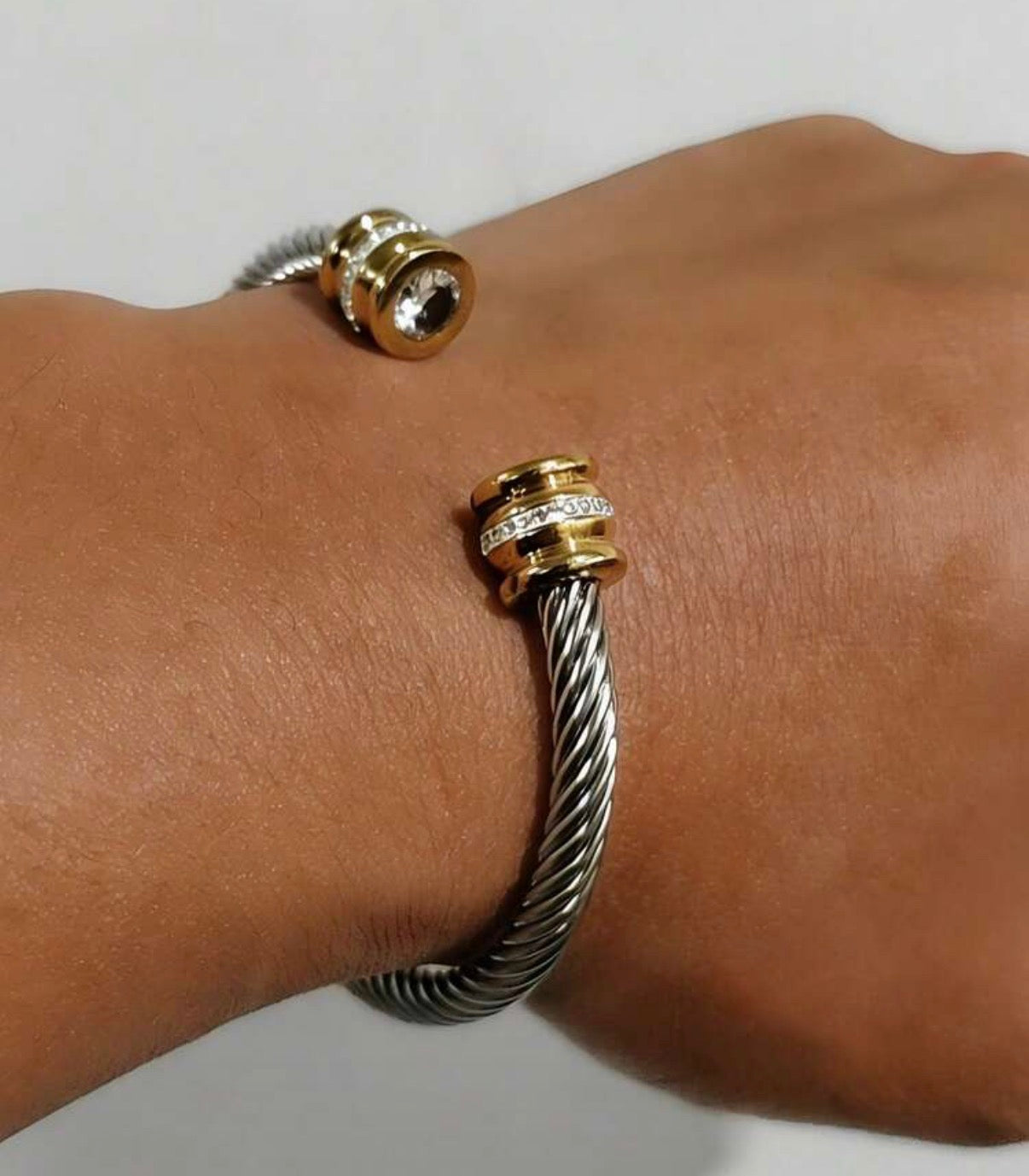 Cable Birthstone Bracelet