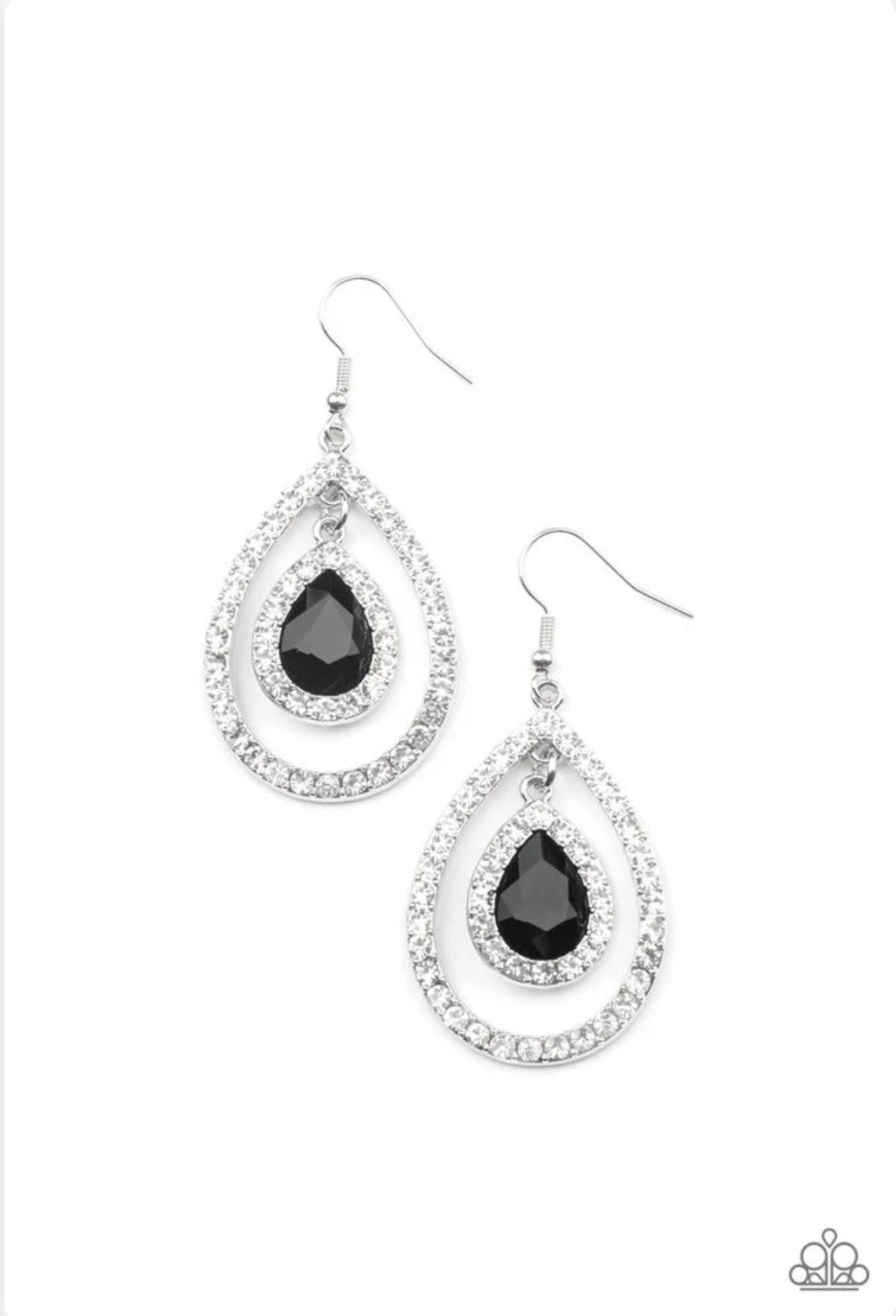 Blushing Bride Earrings - Black