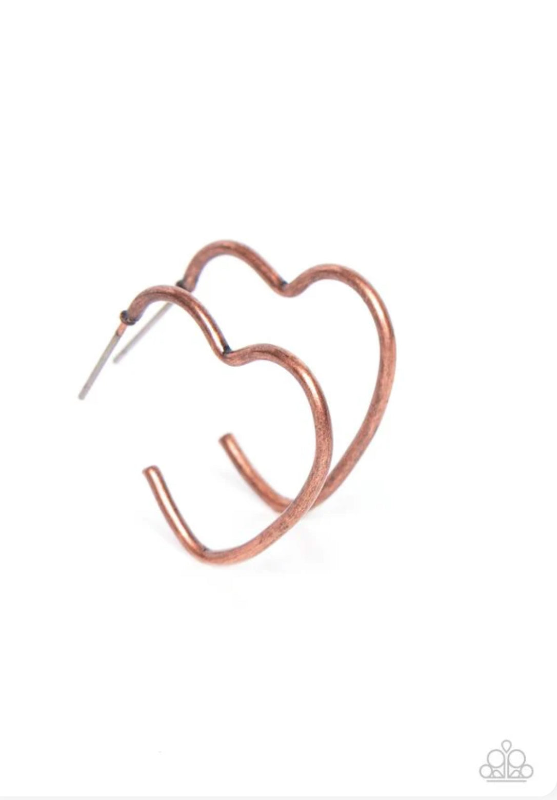Burnished Beau Earrings- Copper
