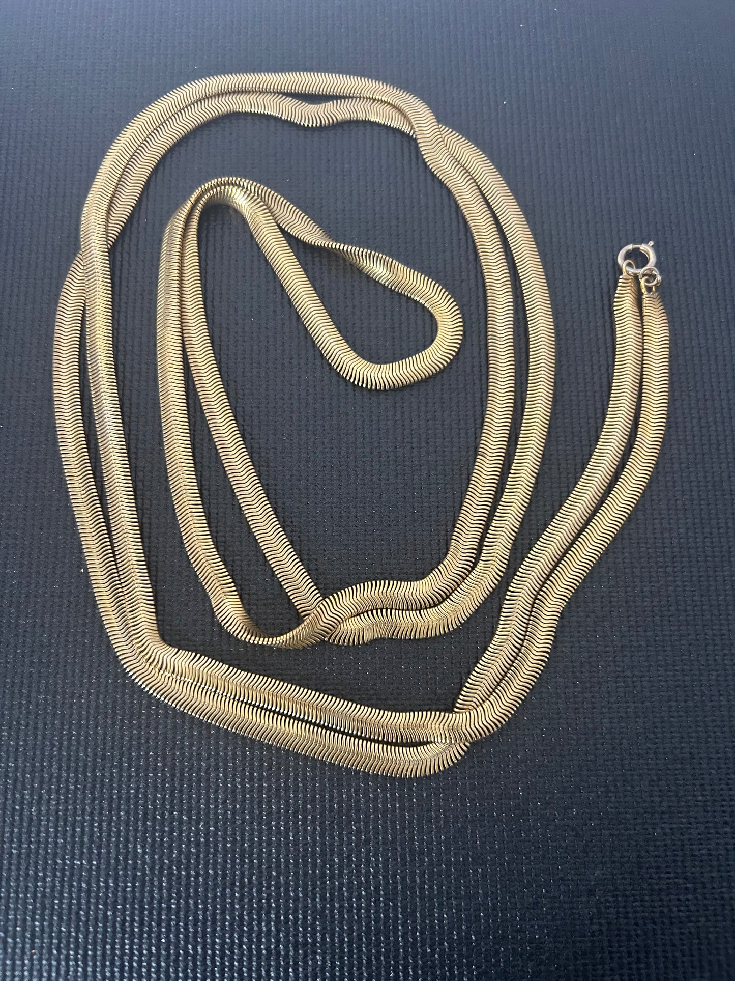 Soft Herringbone long Necklace
