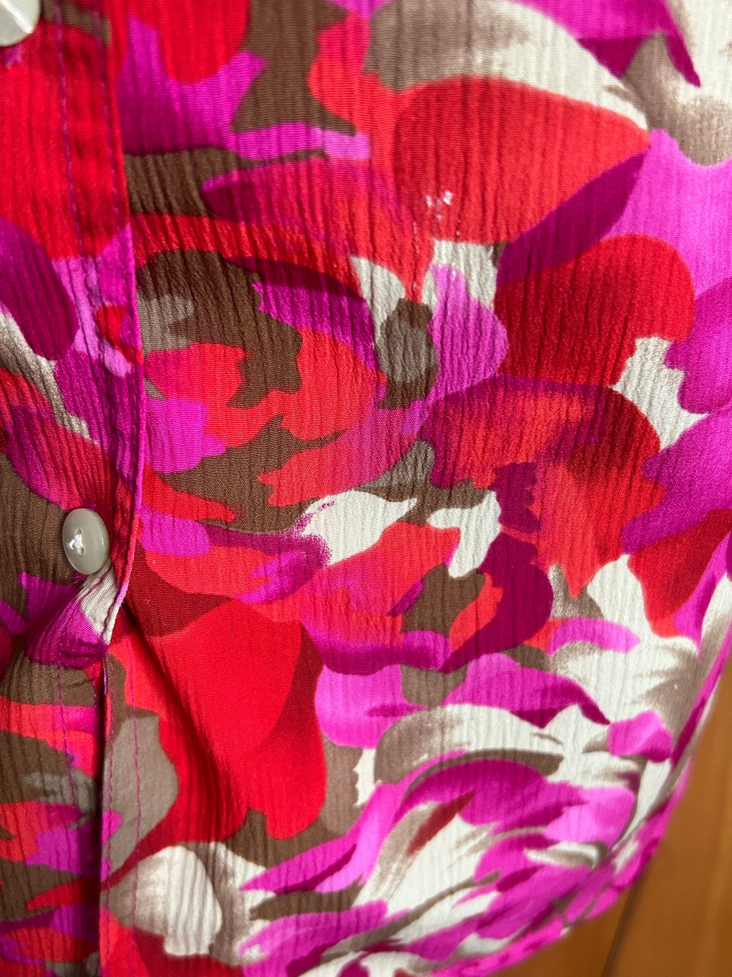 PL~ Ali Davi Red /Pink Button Top