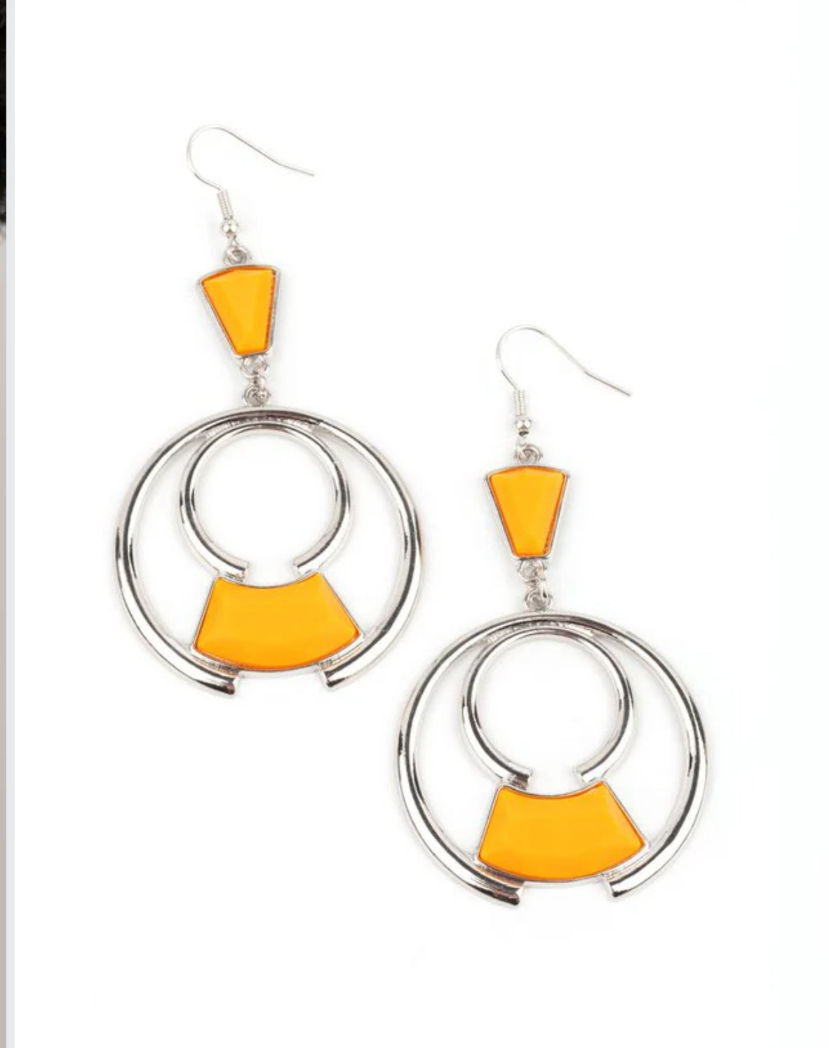 Deco Dancing Earrings - Orange