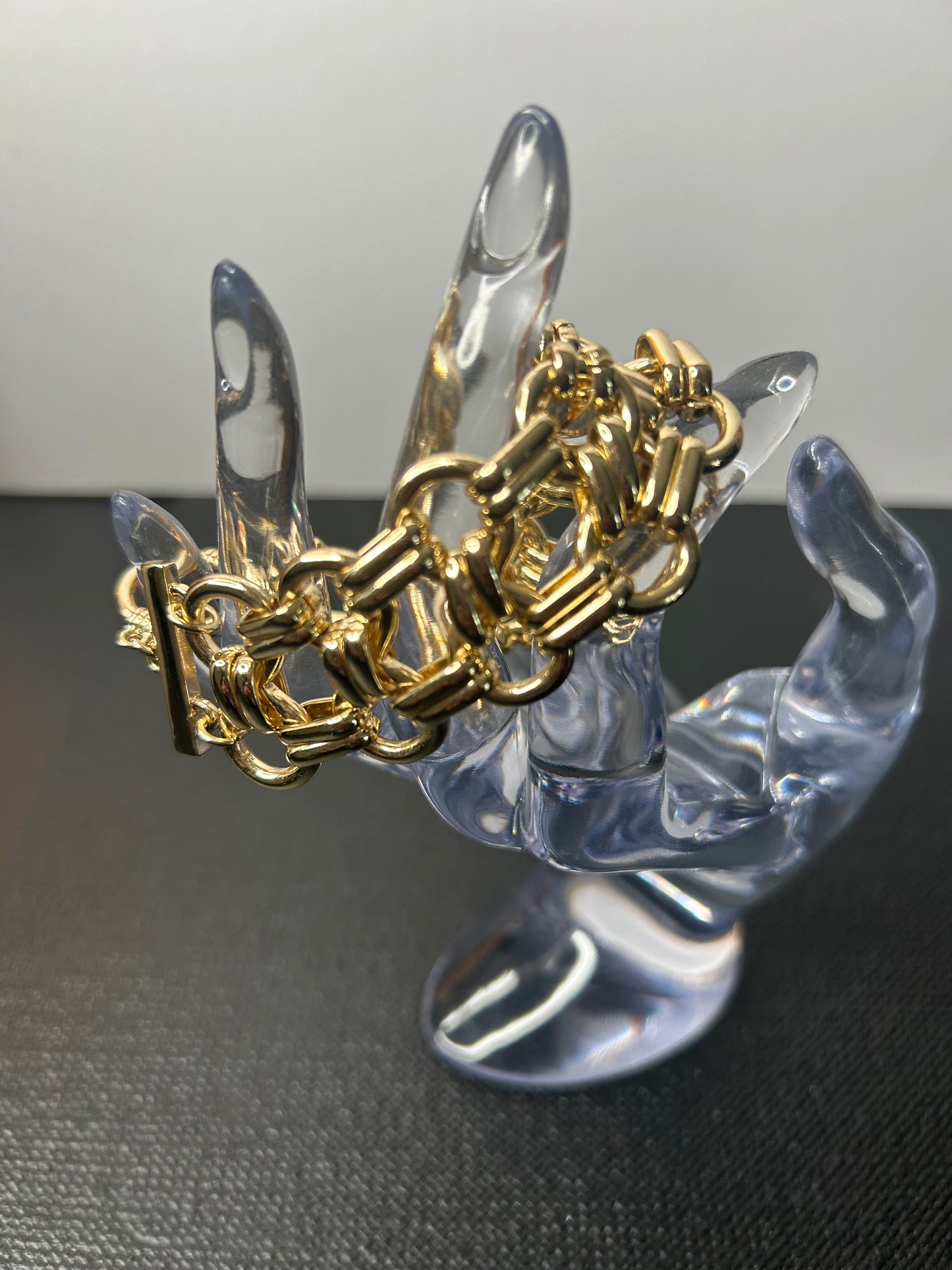 Double Toggle Chunky Chain Bracelet