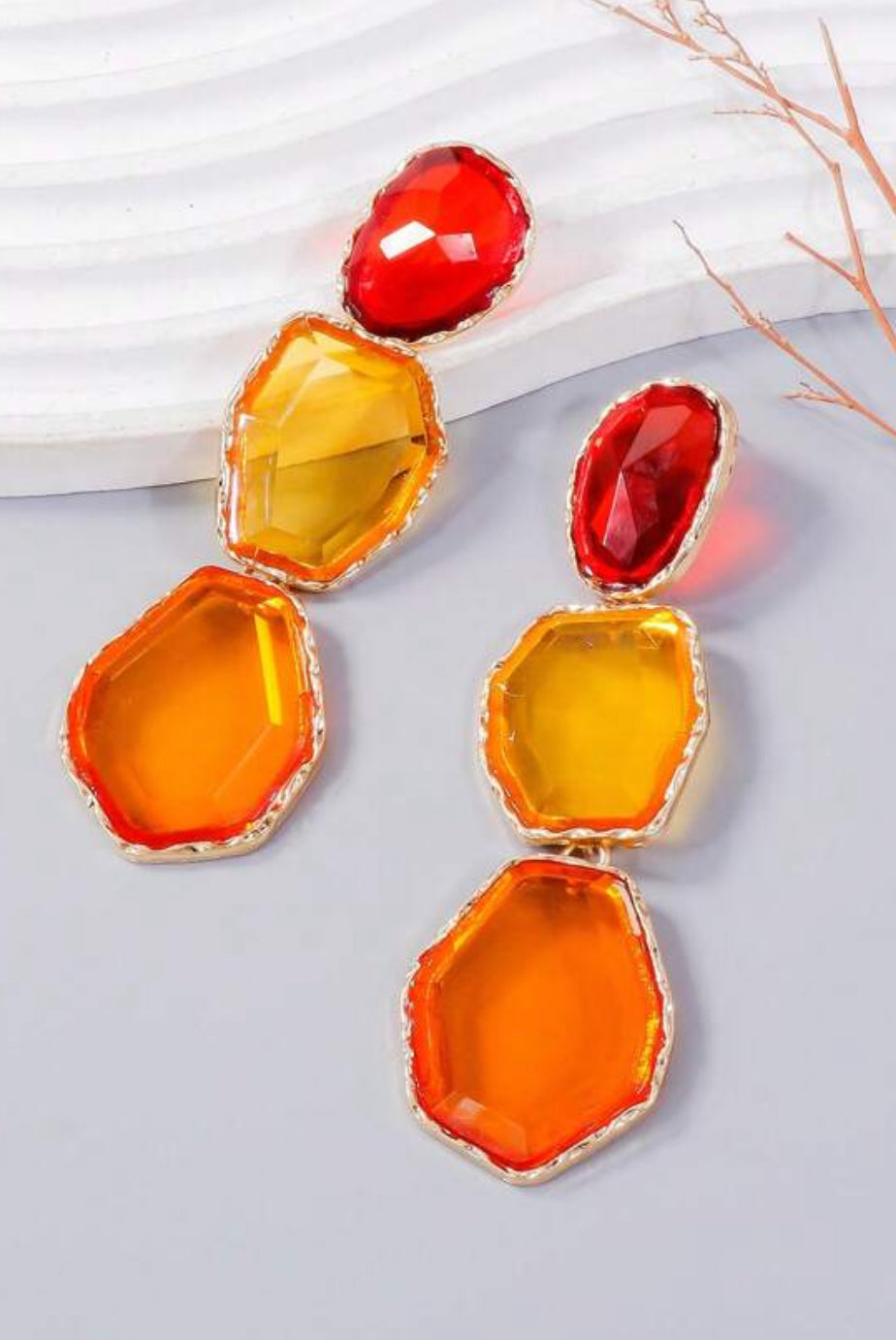 Acrylic Tiered Earrings