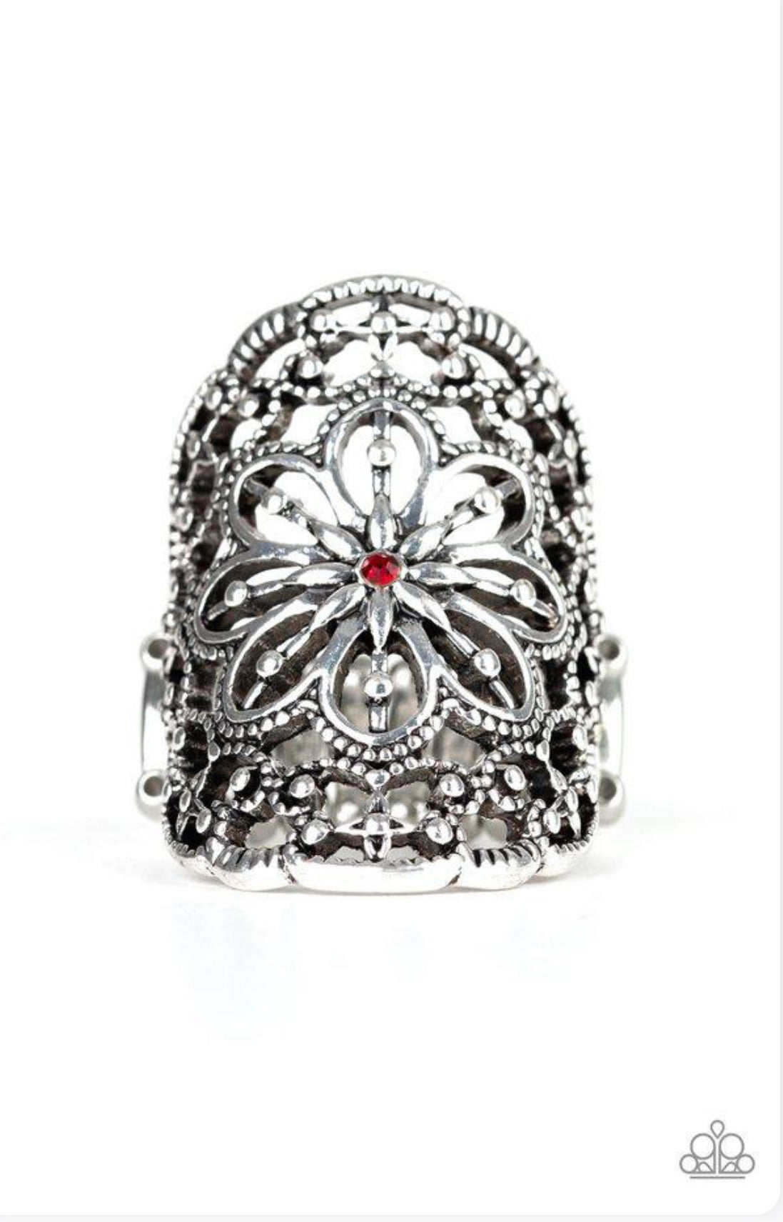 Majestic Mandala Ring - Red