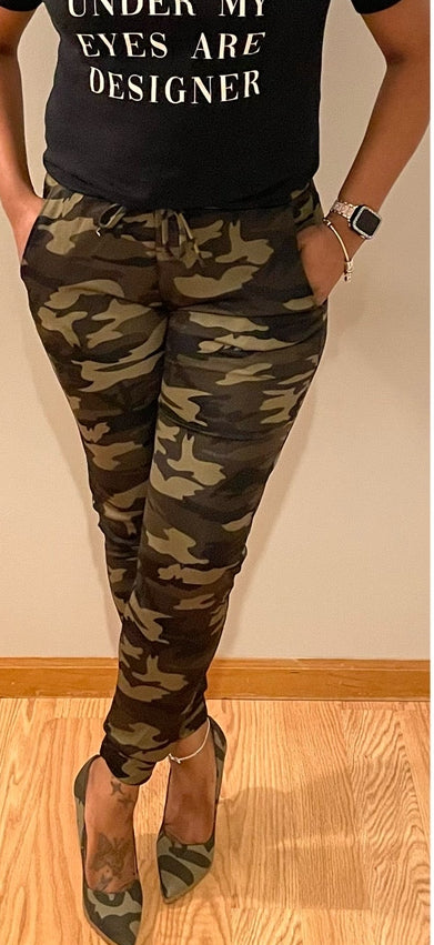 Drawstring Waist Joggers