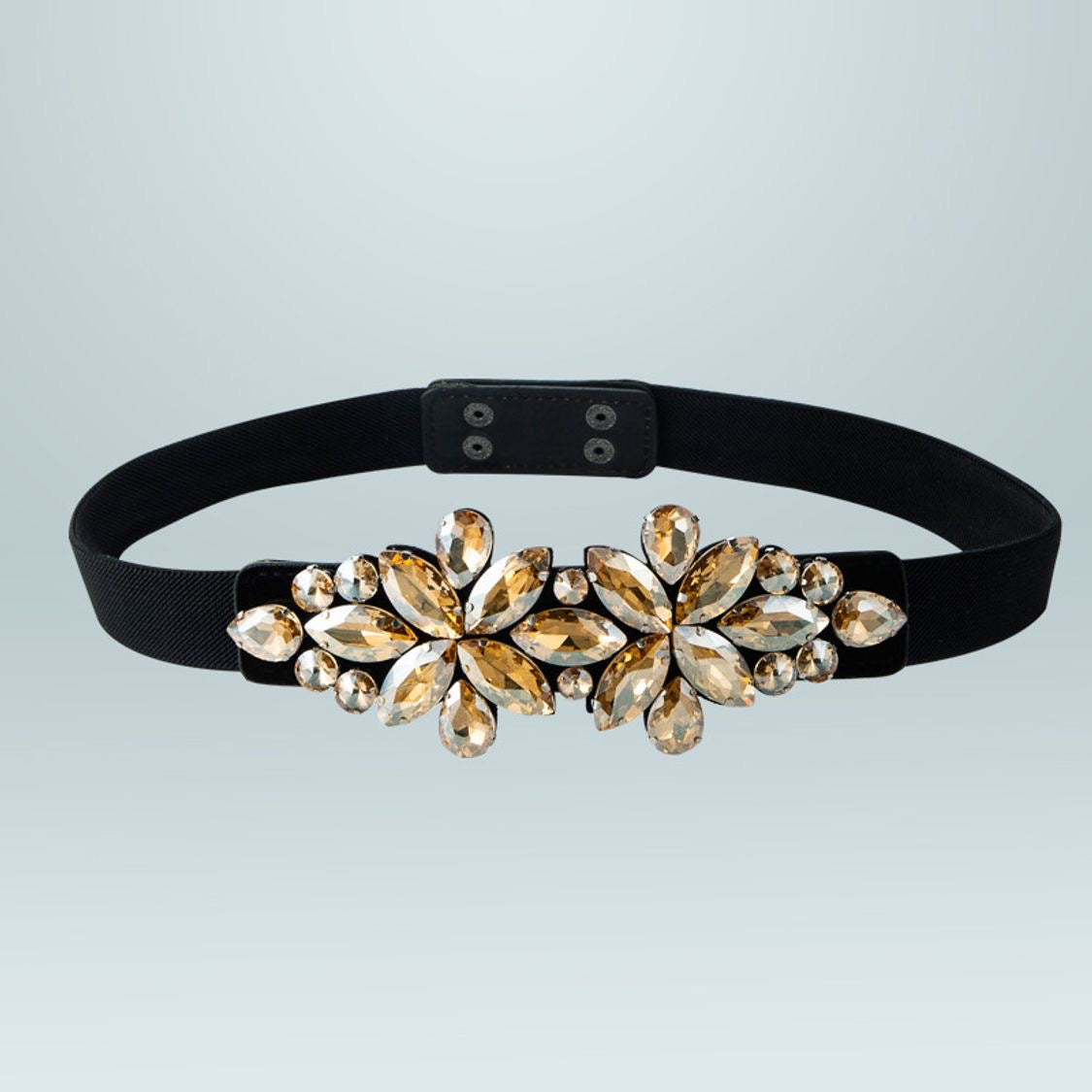 Retro Elastic Gemstone Belt