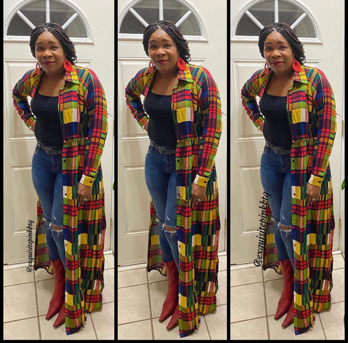 Plaid Maxi Dress