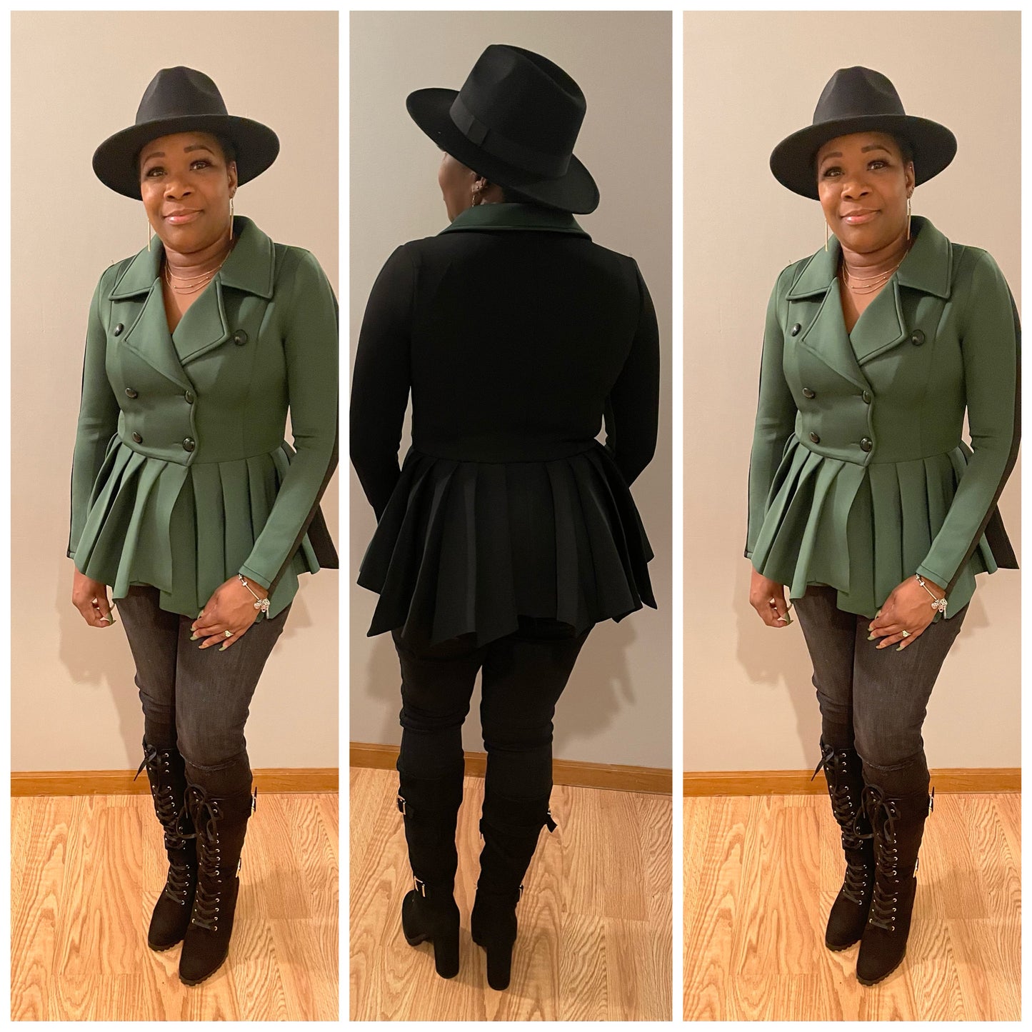 Tracey Two Toned Peplum