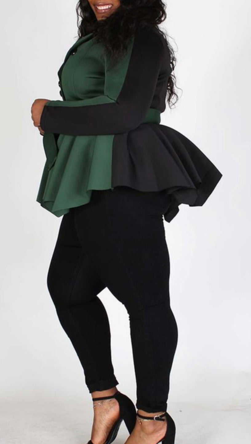 Tracey Two Toned Peplum