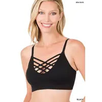 V Lattice Front Bralette