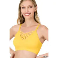 V Lattice Front Bralette