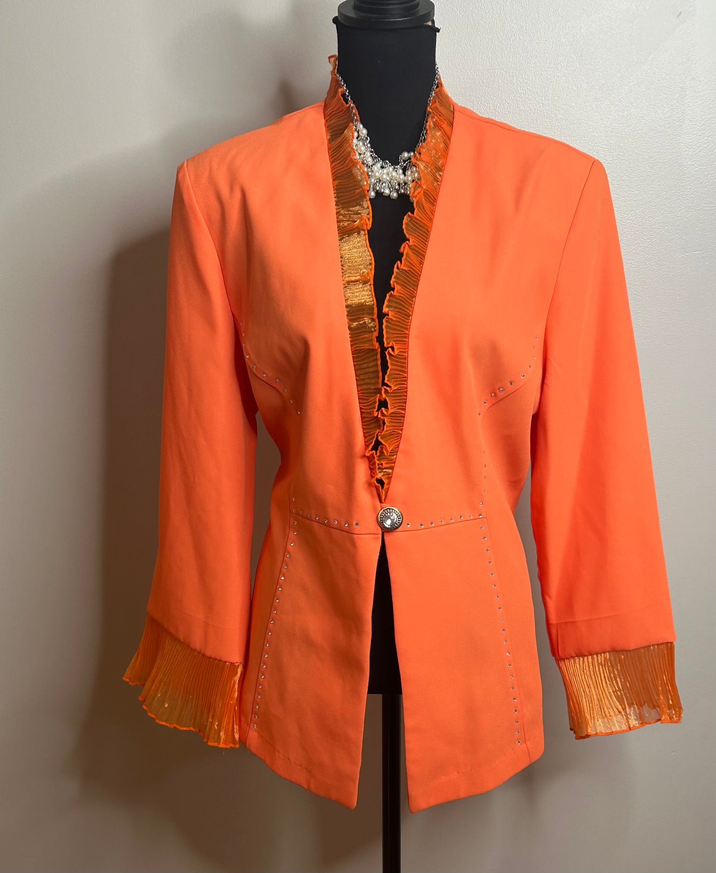 PL~3K Fashion Orange Blazer