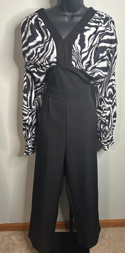 Zebra Strip Shein Jumpsuit