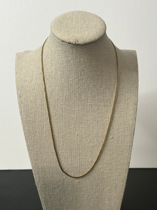 Vintage Twisted Small Chain Necklace