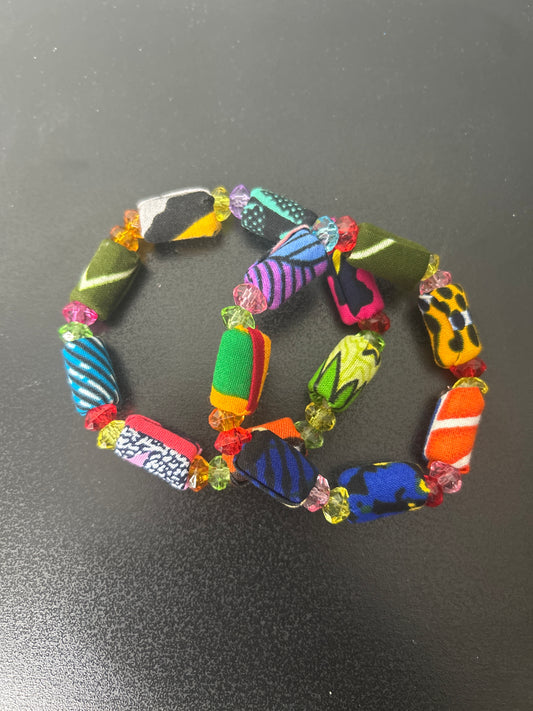 Ankara Print Bracelets
