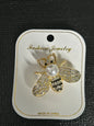 Bumble Bee Brooch- Gold