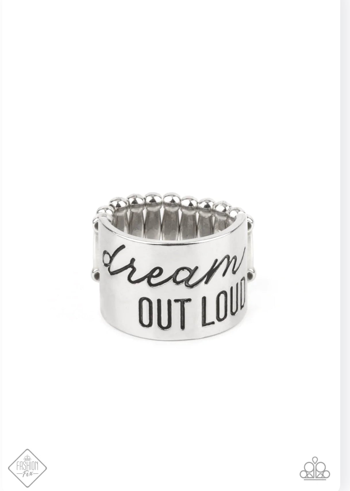 Dream Louder Ring - Silver