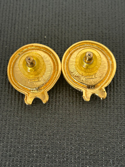 Vintage Napier Button Earrings