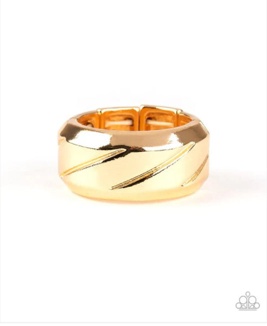 Sideswiped Ring - Gold