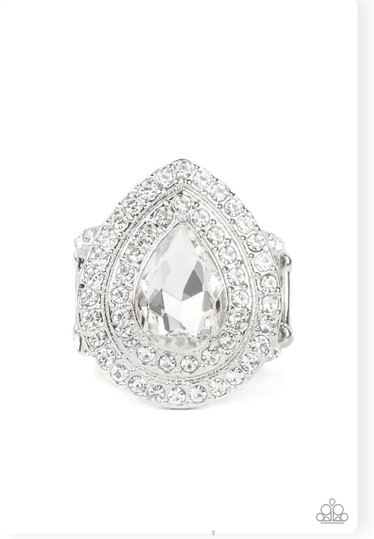 Icy Indulgence Ring - White