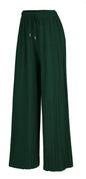 Pleated Wide Leg Palazzo Pants