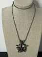 Vintage Brutalist Pewter Necklace