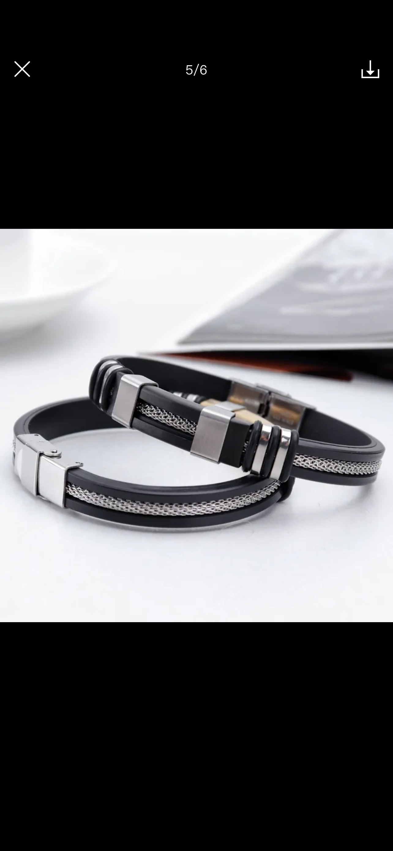 Square Titanium Steel Bracelet (Men)