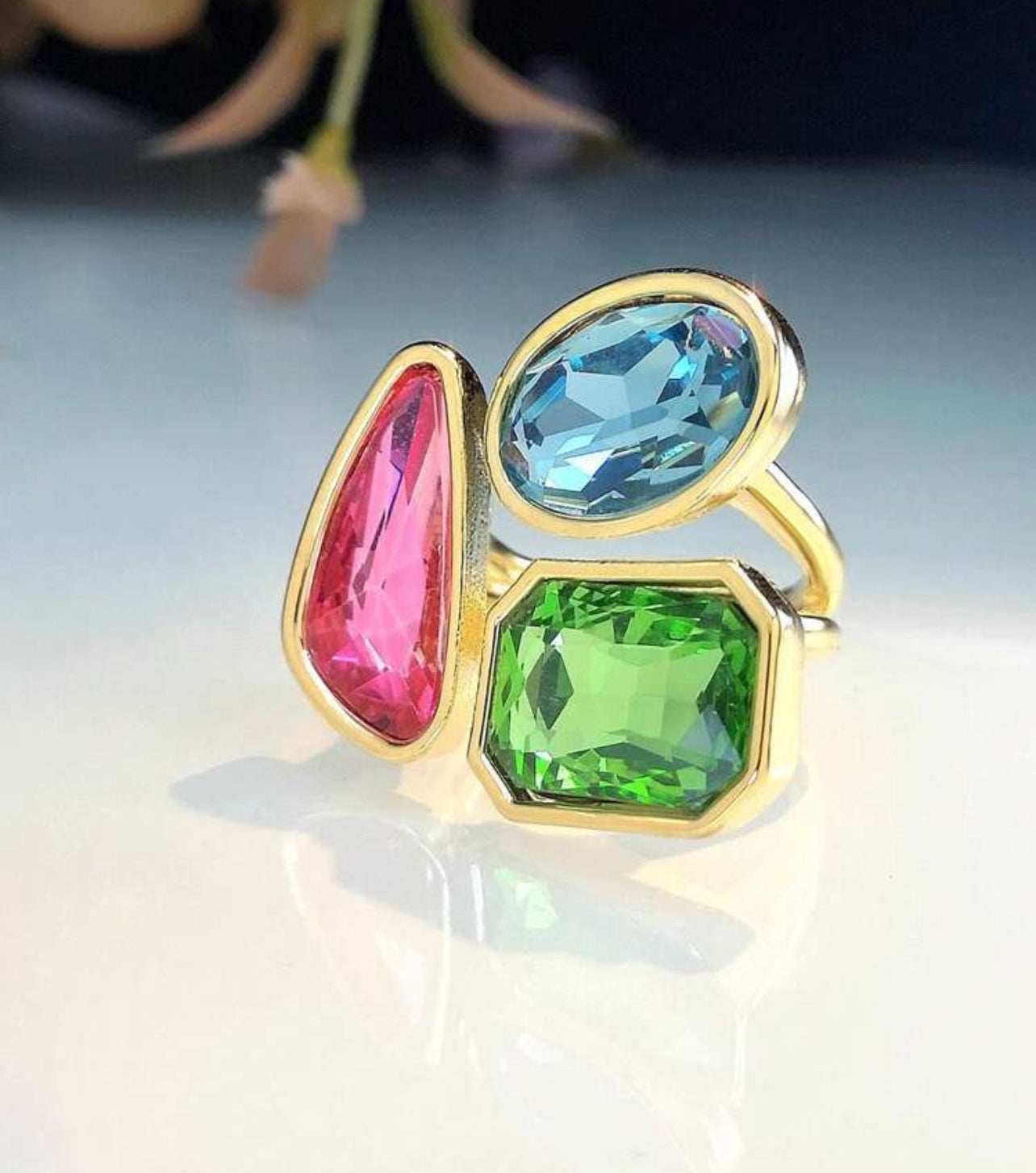 Gemstone Decor Ring