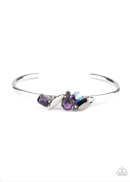 Gemstone Grotto Bracelet - Purple