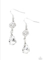 Graceful Glimmer Earrings - White