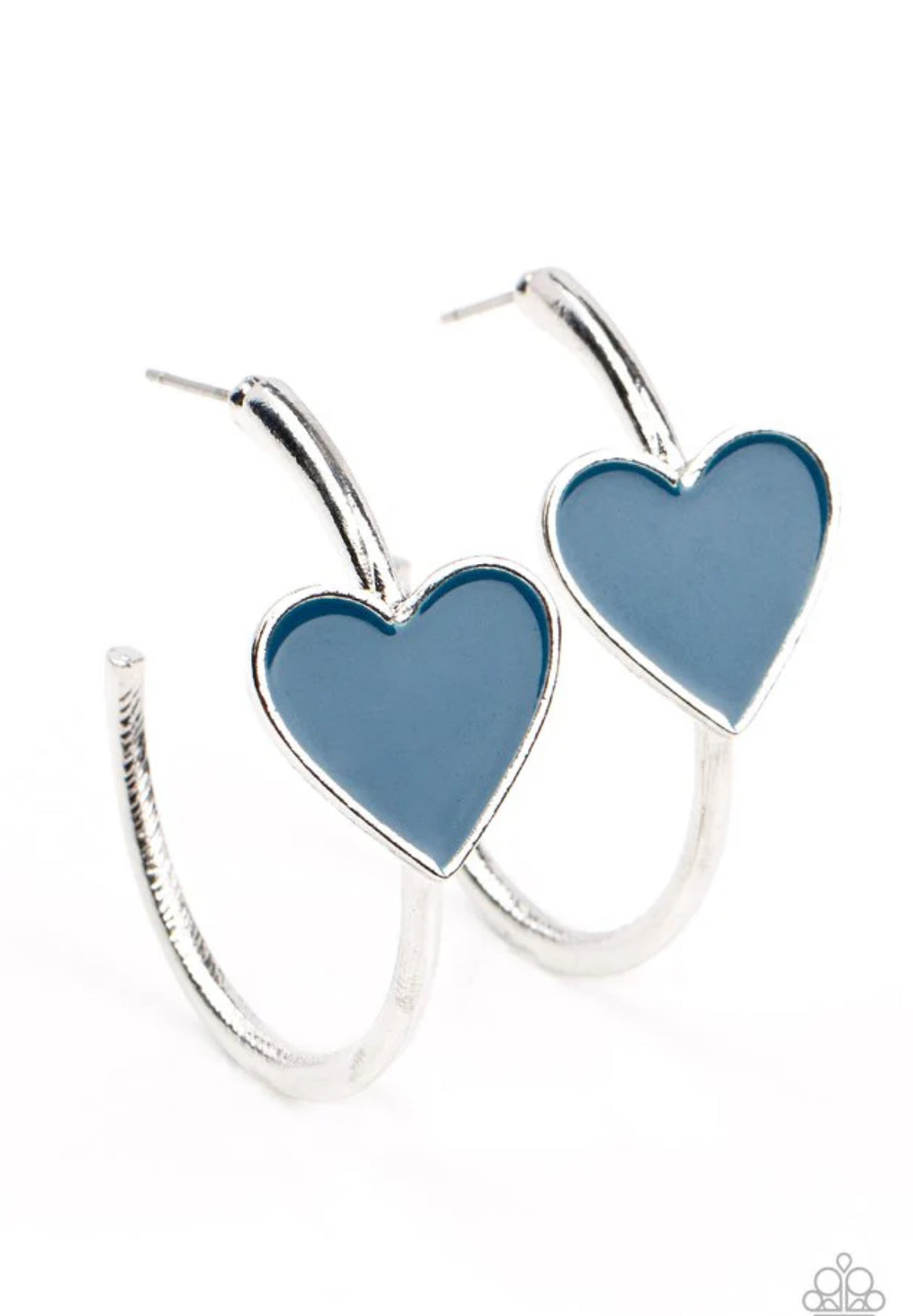 Kiss up  Earrings - Blue