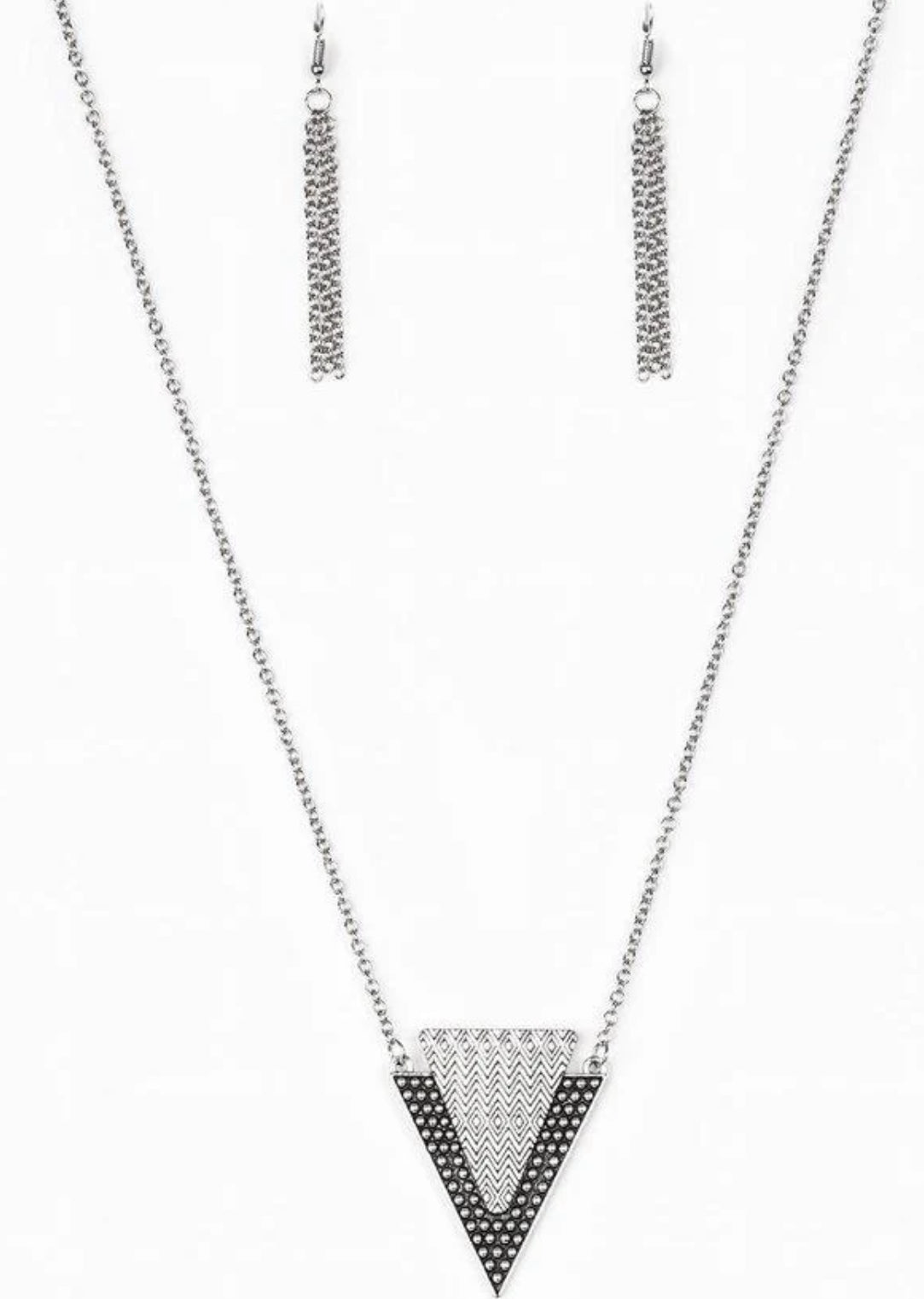 Ancient Arrow Necklace - Silver