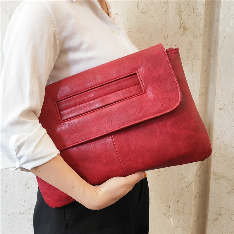 Magnetic Buckle Envelope Bag