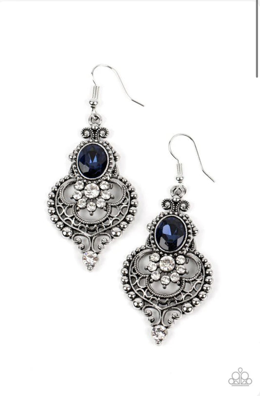 Castle Chateau Earrings Blue