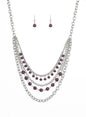 Ground Forces Necklace - Purple