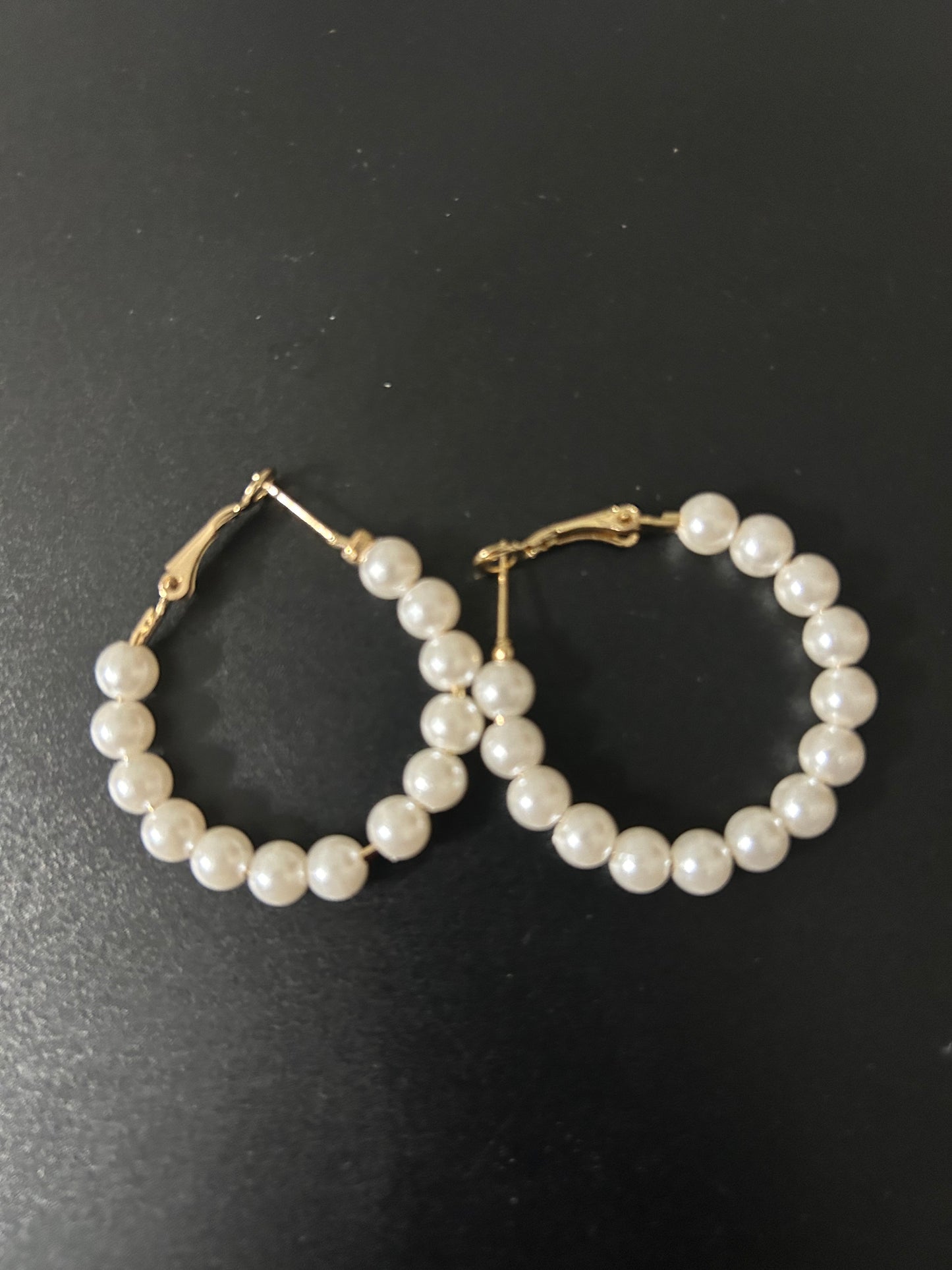 Small Round Pearl Earrings