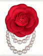 Camie Flower Pearl Brooch