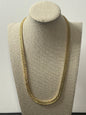 Gold Tone Flat Chain Necklace