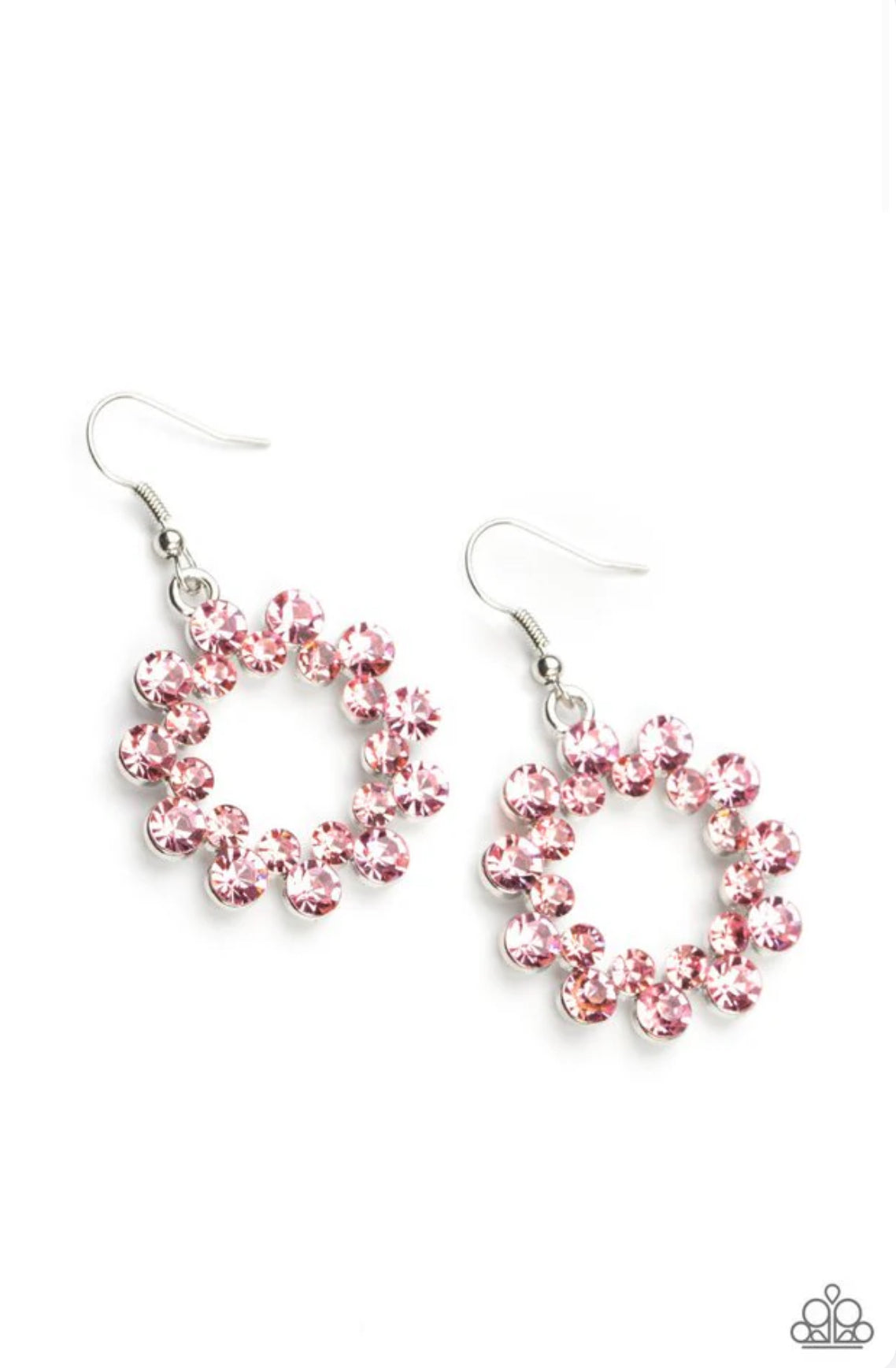 Champagne Bubbles Earrings - Pink