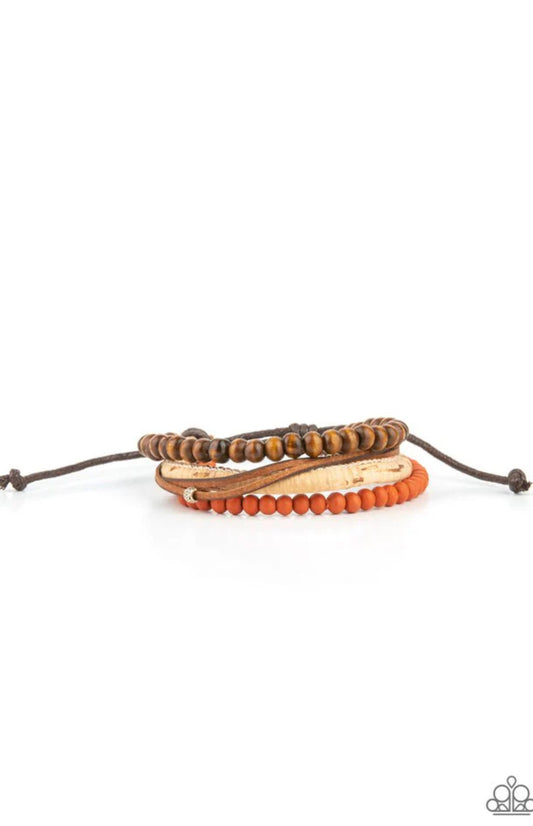 Stacked to Basics Bracelet - Orange