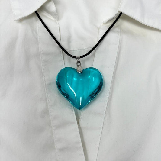 Large Heart Pendant Necklace