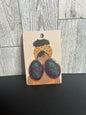 Vintage Purple /Turq Post Earrings