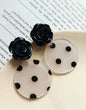 Rose Polka Dot Earrings