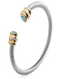 Cable Birthstone Bracelet